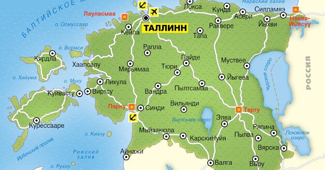 Карта Таллина